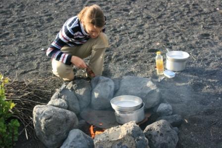 Ithana macht das Essen